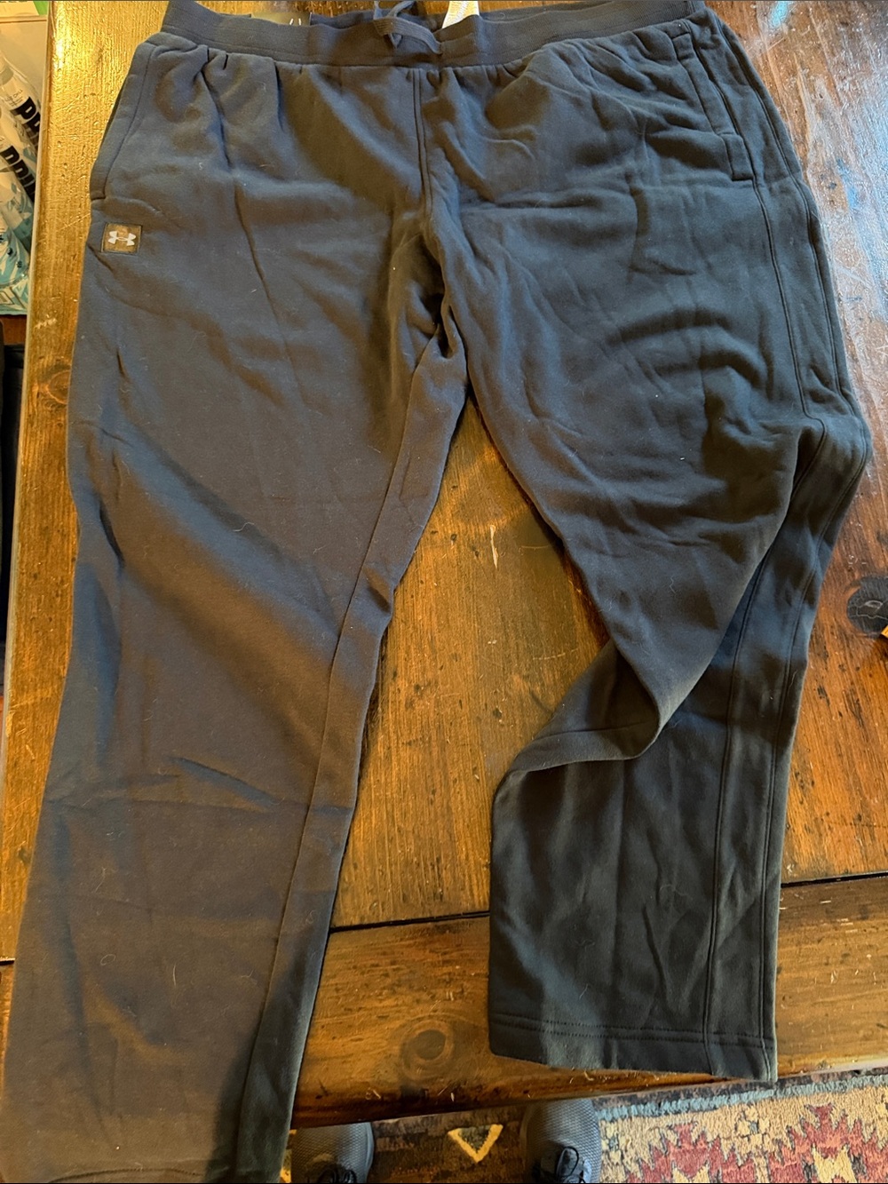 Under Armour Men’s Black Jogger Sweatpants with Logo